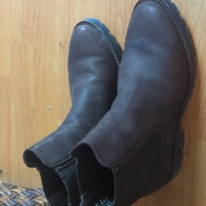 Thursday Brown Oiled Leather Lug Sole Boots